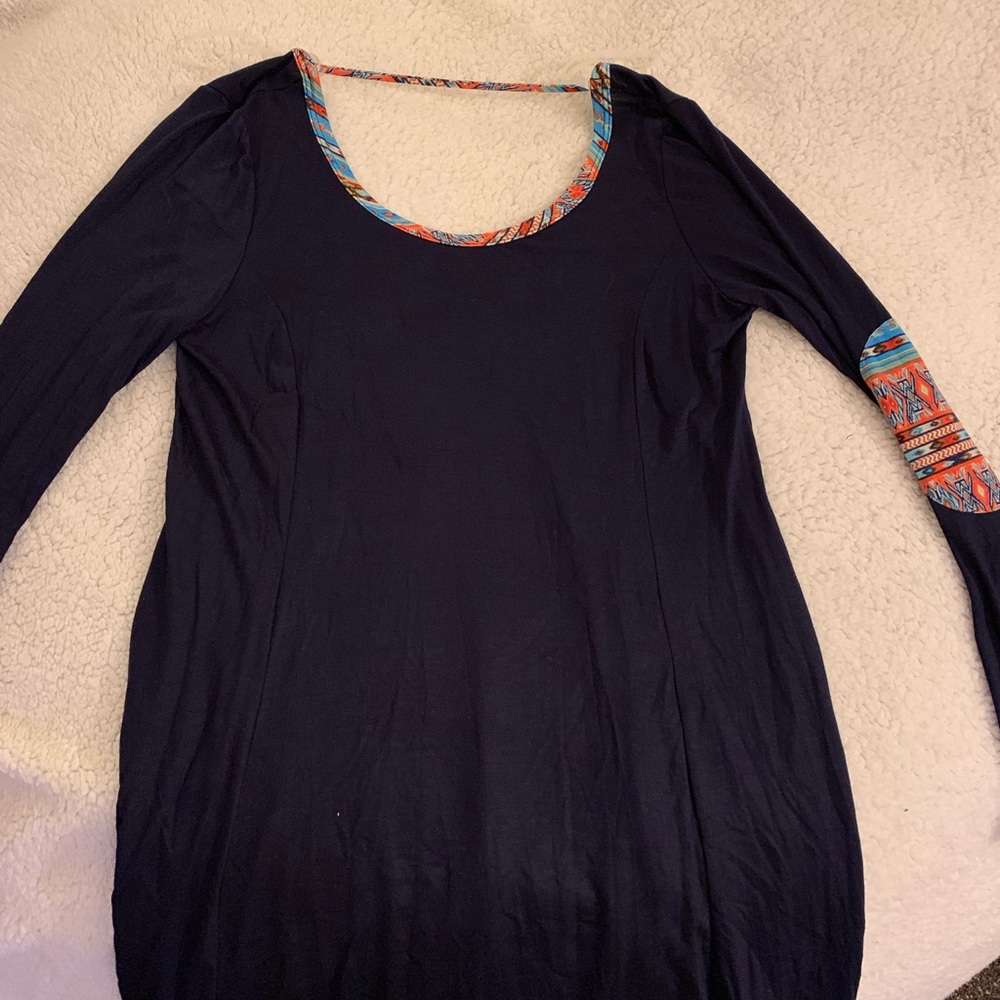 Dark blue dress